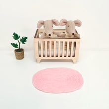 Load image into Gallery viewer, Dollhouse Pink Oval Rug
