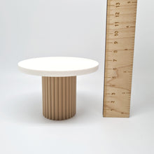 Load image into Gallery viewer, Dollhouse Fluted Dining Table, White and Natural

