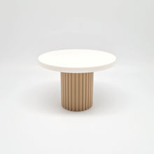 Load image into Gallery viewer, Dollhouse Fluted Dining Table, White and Natural
