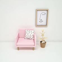 Load image into Gallery viewer, Modern Dollhouse Armchair, Pink
