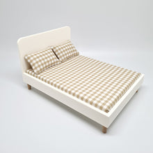 Load image into Gallery viewer, Dollhouse Double Bed, Caramel Gingham
