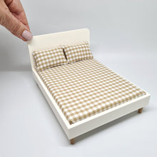 Load image into Gallery viewer, Dollhouse Double Bed, Caramel Gingham
