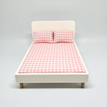 Load image into Gallery viewer, Dollhouse Double Bed, Pink Gingham
