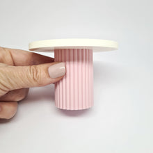 Load image into Gallery viewer, Dollhouse Fluted Dining Table, White and Pink

