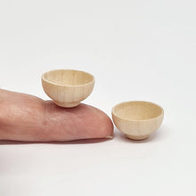 Load image into Gallery viewer, Miniature Wooden Bowls, Set of 2
