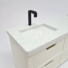 Load image into Gallery viewer, Dollhouse Kitchen, White and Grey Granite
