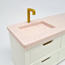 Load image into Gallery viewer, Dollhouse Kitchen, White and Pink Granite
