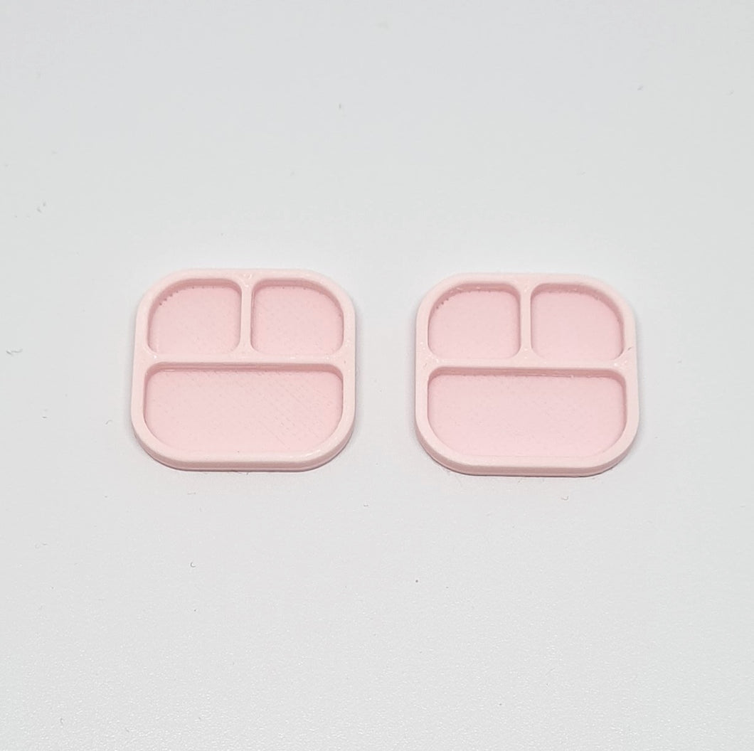 Dollhouse Divider Plates, Set of 2