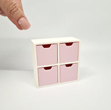 Load image into Gallery viewer, Dollhouse Cube Storage Unit, Pink and White
