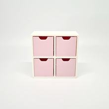Load image into Gallery viewer, Dollhouse Cube Storage Unit, Pink and White
