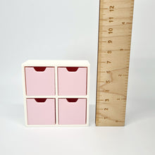 Load image into Gallery viewer, Dollhouse Cube Storage Unit, Pink and White
