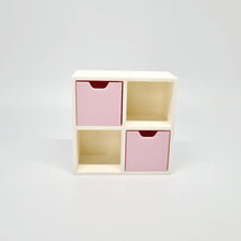 Load image into Gallery viewer, Dollhouse Cube Storage Unit, Pink and White
