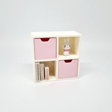 Load image into Gallery viewer, Dollhouse Cube Storage Unit, Pink and White
