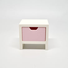 Load image into Gallery viewer, Dollhouse Bedside Table, White and Pink
