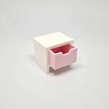 Load image into Gallery viewer, Dollhouse Bedside Table, White and Pink
