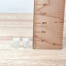 Load image into Gallery viewer, Two Miniature Glasses of Milk
