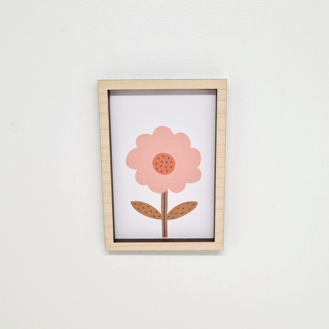 Miniature Framed Boho Flower