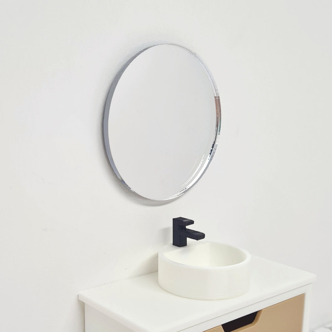Miniature Round Acrylic Mirror