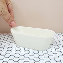 Load image into Gallery viewer, Dollhouse White Oval Bathtub
