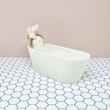 Load image into Gallery viewer, Dollhouse White Oval Bathtub
