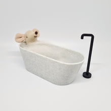Load image into Gallery viewer, Dollhouse Oval Bathtub, Grey Granite
