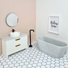 Load image into Gallery viewer, Dollhouse Oval Bathtub, Grey Granite
