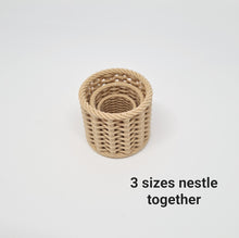 Load image into Gallery viewer, Dollhouse Miniature Baskets, Set of 3
