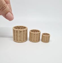 Load image into Gallery viewer, Dollhouse Miniature Baskets, Set of 3
