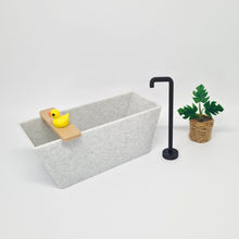 Load image into Gallery viewer, Dollhouse Rectangular Bath, Grey Granite
